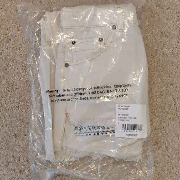 NEW $108 Free People Sunkissed Shortall Denim - Picture 10 of 11